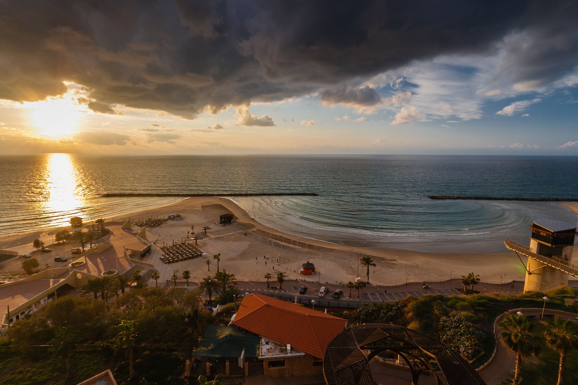 Coucher de soleil à Netanya