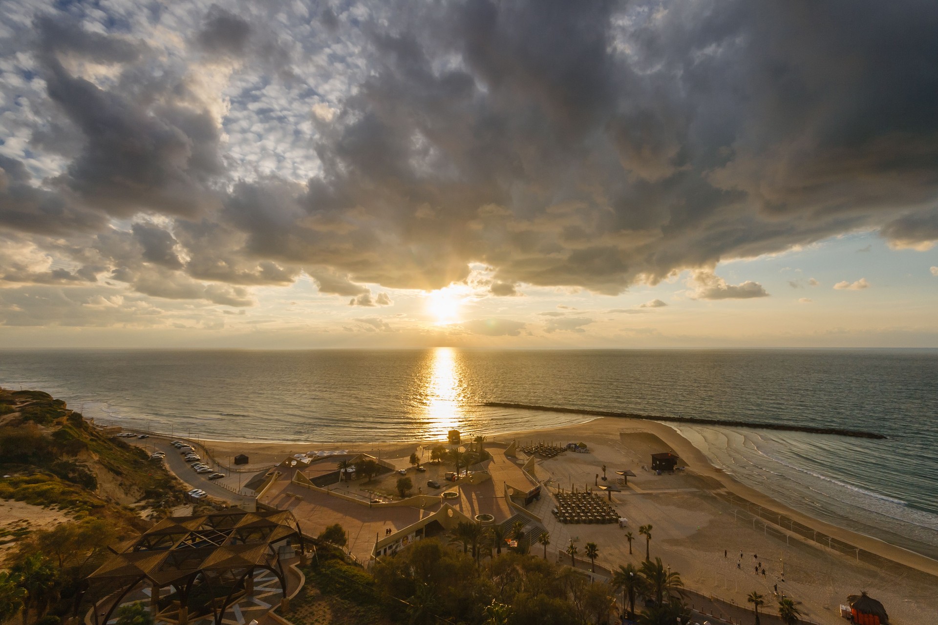 Coucher de soleil à Netanya